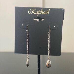 Raphael Elegant Silver Chain Earrings